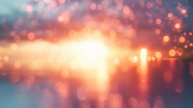 温かみのある光の写真