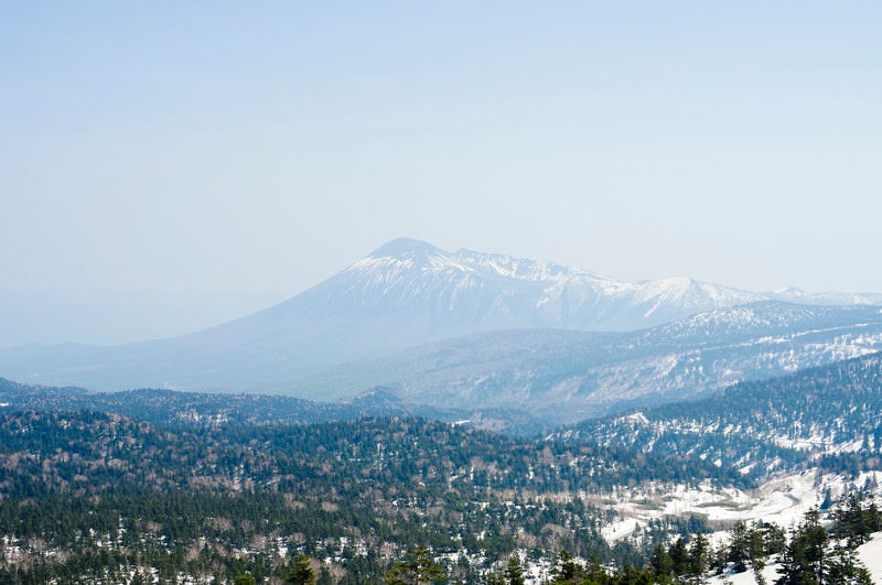 風景写真 火山 岩手山 ￼ 空写真 空撮岩手山