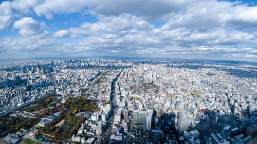 あべのハルカスからの眺め（大阪市阿倍野区）の写真