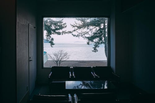 琵琶湖が見える客室の写真