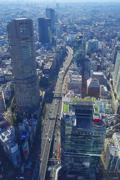渋谷周辺の都会の様子の写真