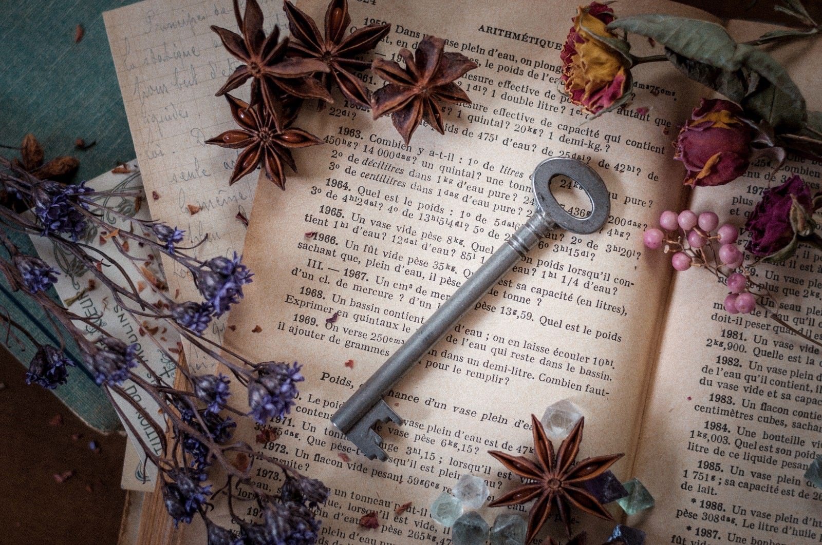 「洋書と秘密の鍵」の写真