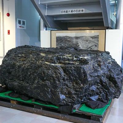 日本最大級の石炭塊（2ｔ）（直方市石炭記念館新館展示室）の写真
