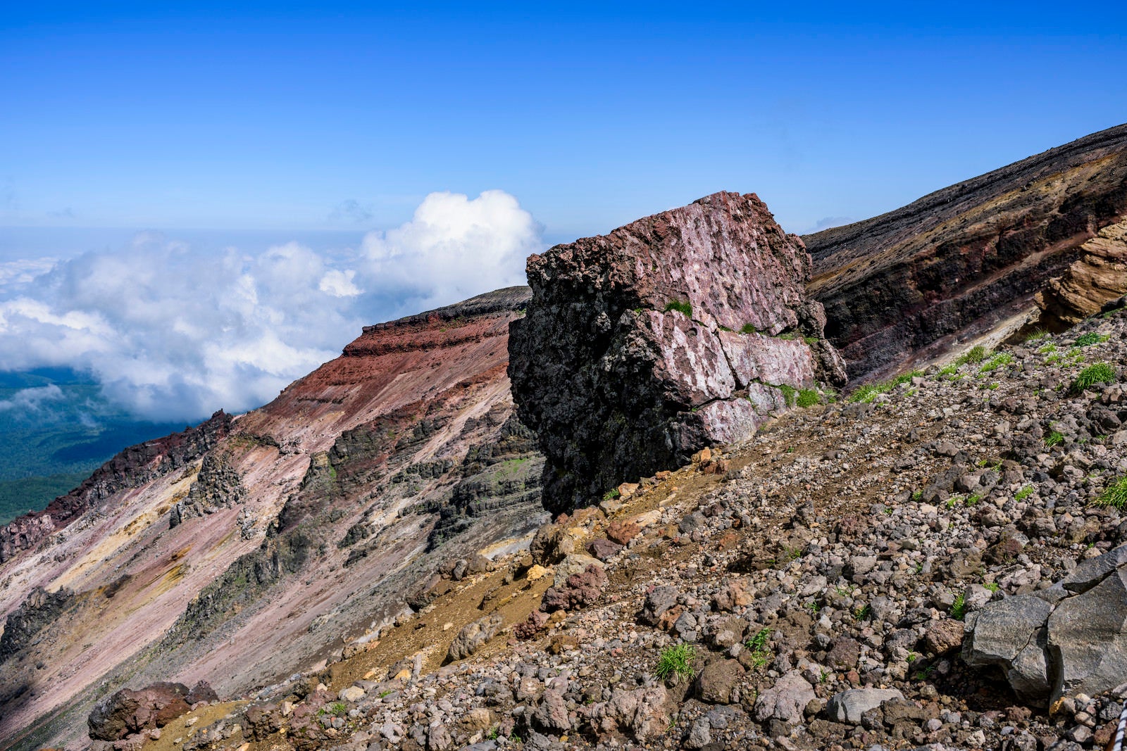 「旭岳の金庫岩」の写真