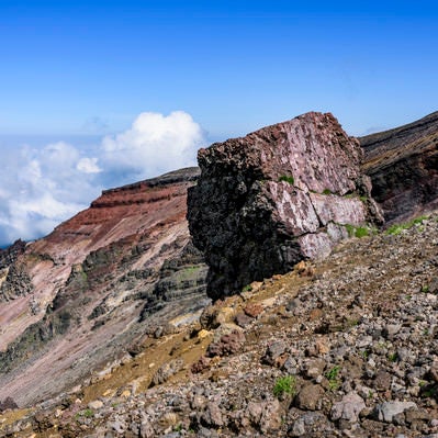 旭岳の金庫岩の写真