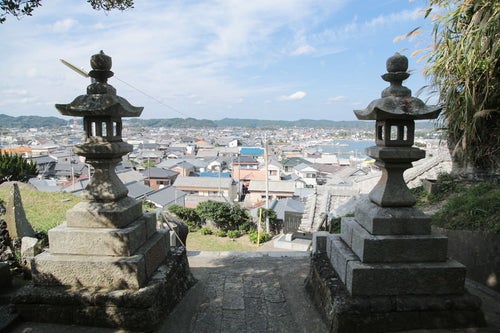 小浜八幡神社からの街並みの写真