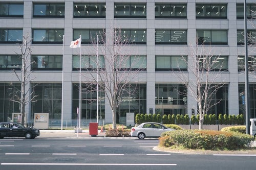 中央合同庁舎第2号館前の桜田通りの写真