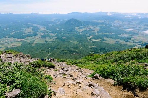 喜茂別コースから尻別岳方面を見るの写真