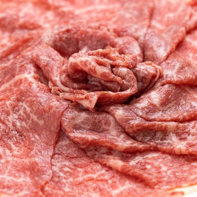 ロース肉バラ盛りアップの写真