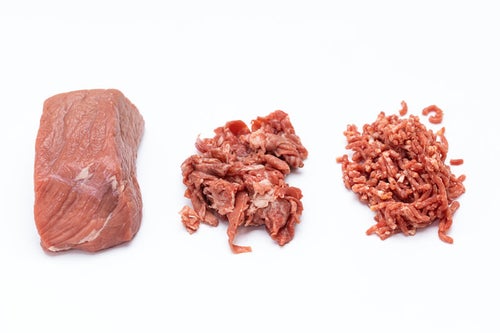 ブロック肉～ミンチ肉の写真