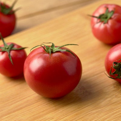 蔕付きミニトマトの写真