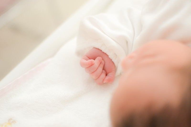 生まれたばかりの赤ちゃんの写真