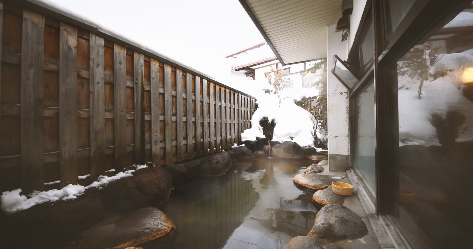 「平田館の露天風呂」の写真