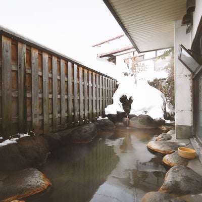 平田館の露天風呂の写真
