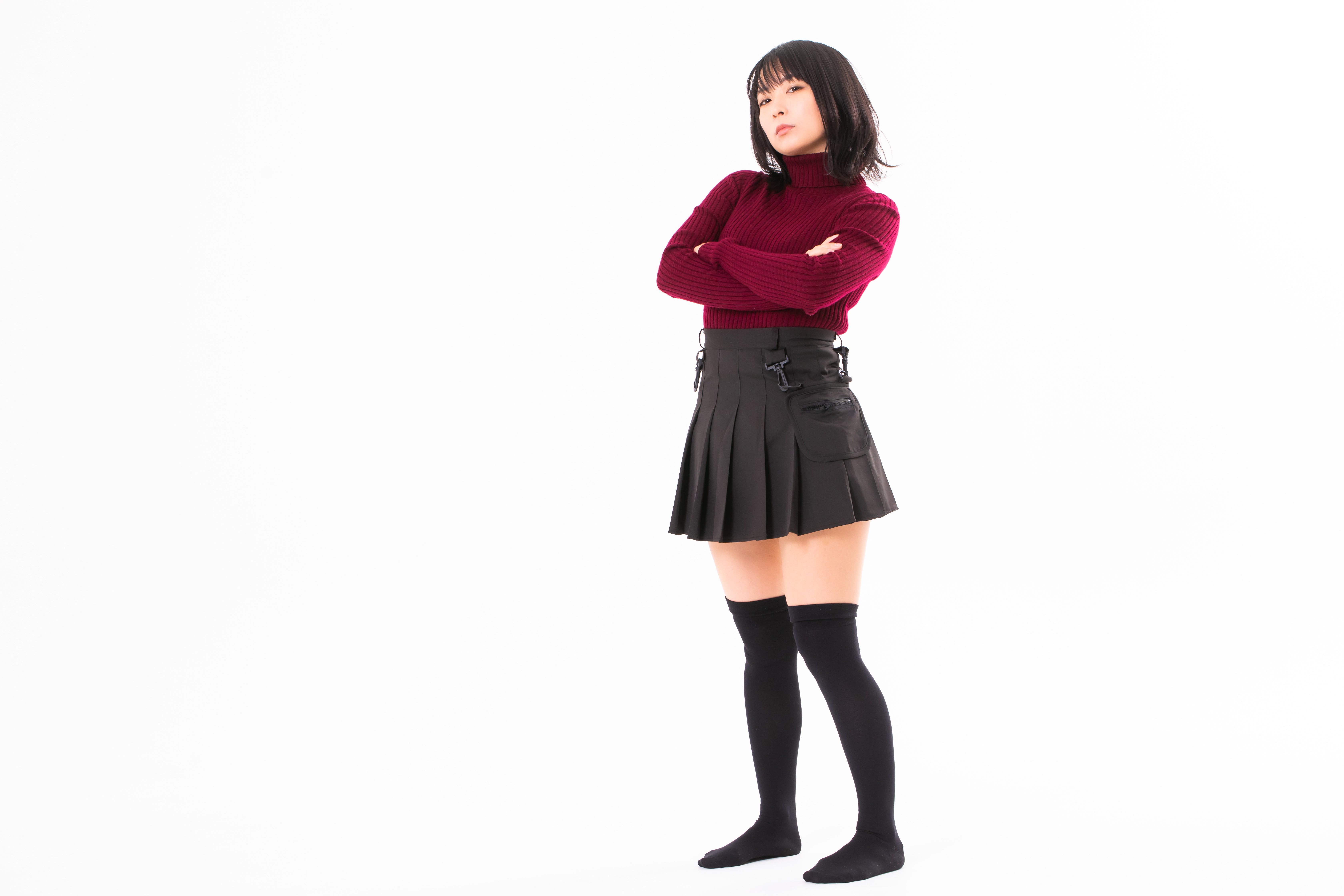 腕組み　にこもぐ ココシュニック COCOSHNIK SSラウンドチェーンベルト ウォッチ