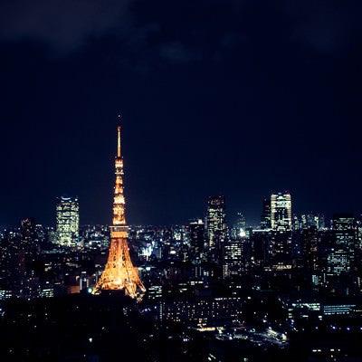 東京タワーと夜景の写真