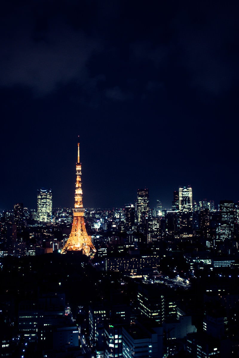 「東京タワーと夜景」の写真