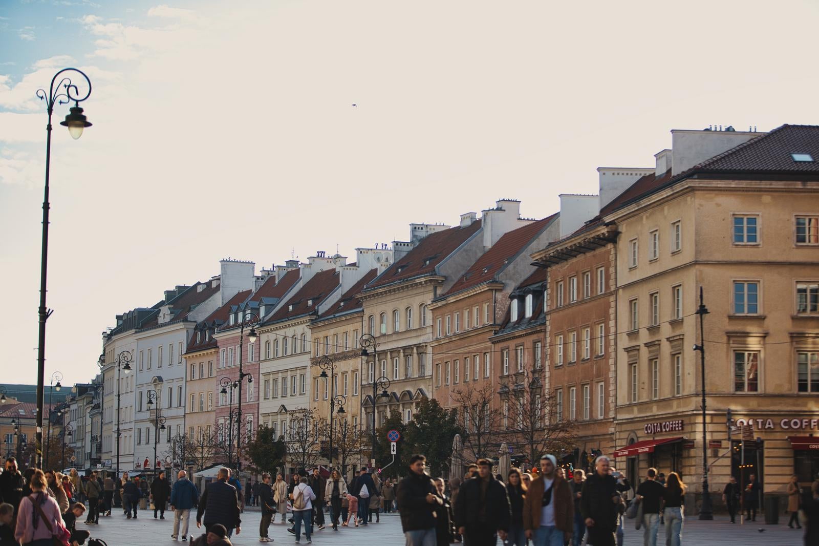 Warsaw's Old Town with its historic buildings - free stock photo