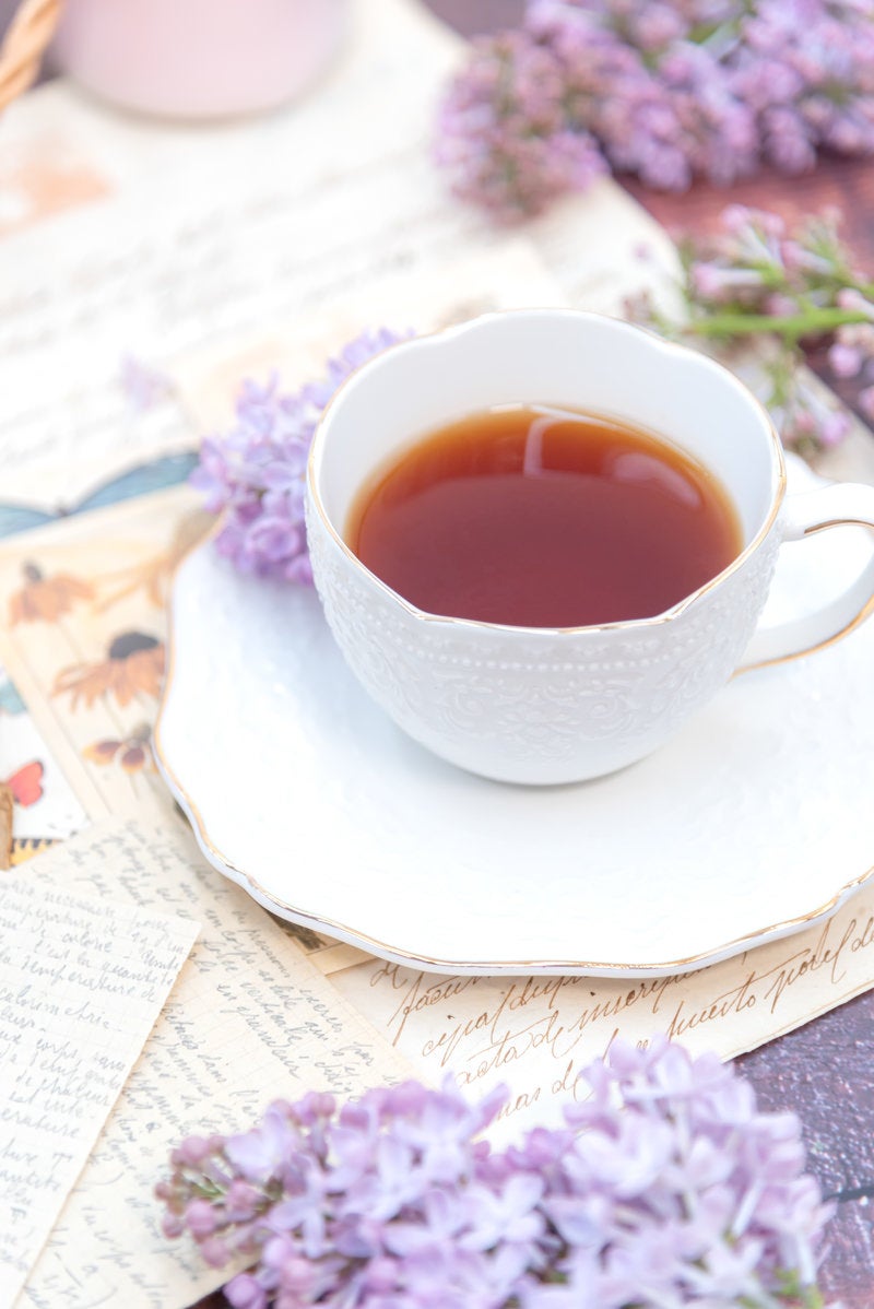 「ライラック添えの紅茶」の写真