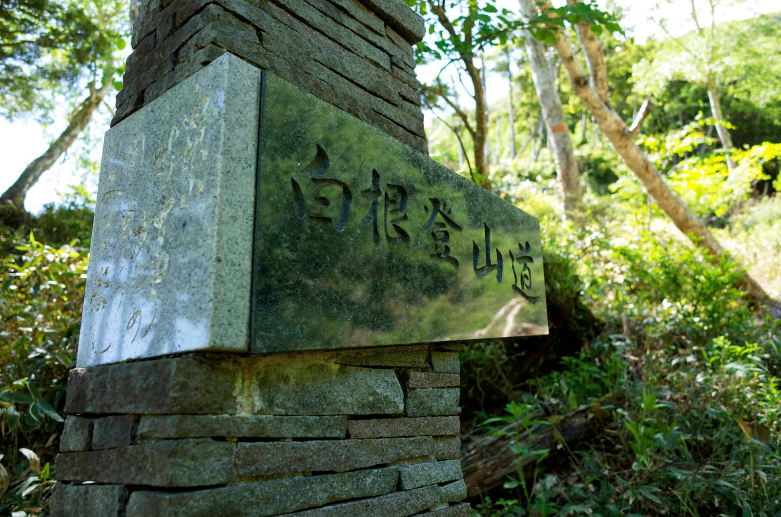 「日光白根山湯元温泉コース入り口」の写真