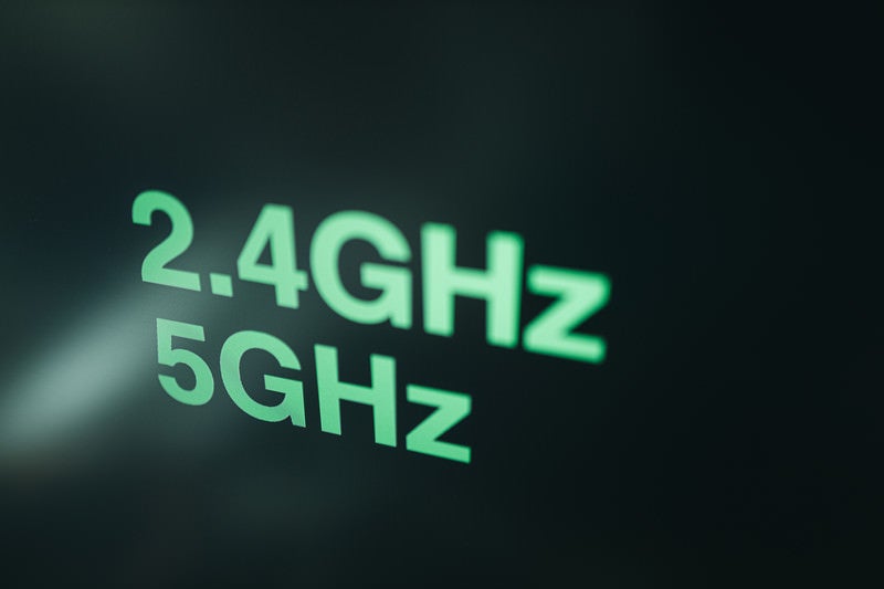 2.4GHzと5GHzの周波帯の写真