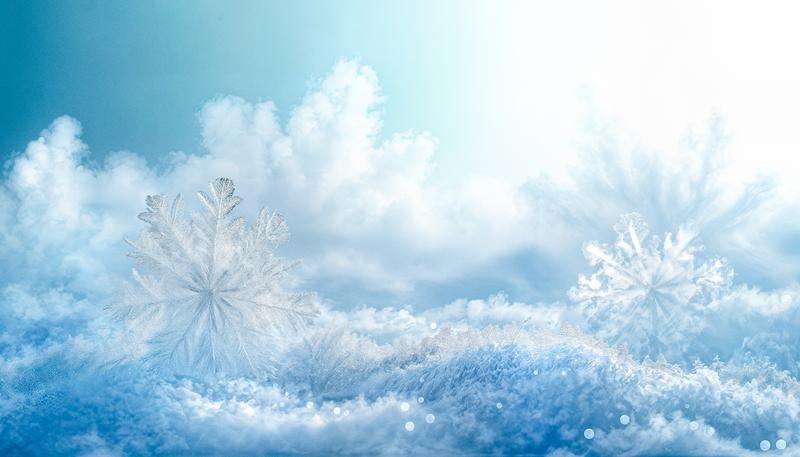 雪の結晶と氷の世界