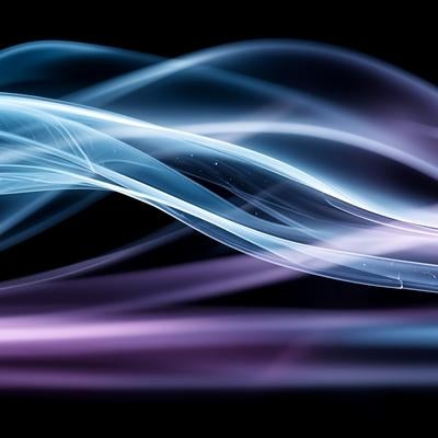 波模様の光エフェクトの写真