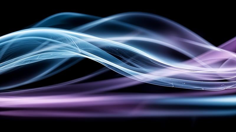 波模様の光エフェクトの写真