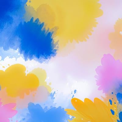 色とりどりの絵の具が織りなすテクスチャー背景の写真