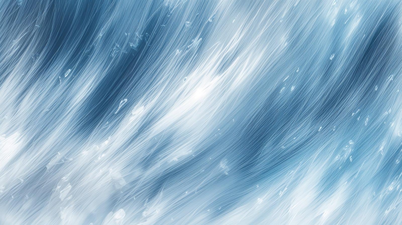 青と白の線が斜めに流れるように広がる抽象的な背景のAI画像