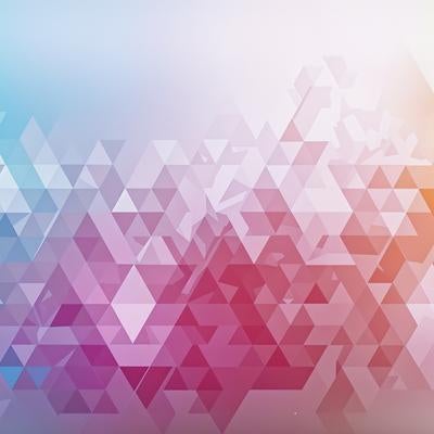 ブルーからピンクへ変化する三角形の抽象的パターンの写真