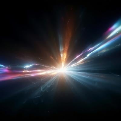 未知のエネルギーの爆発の写真