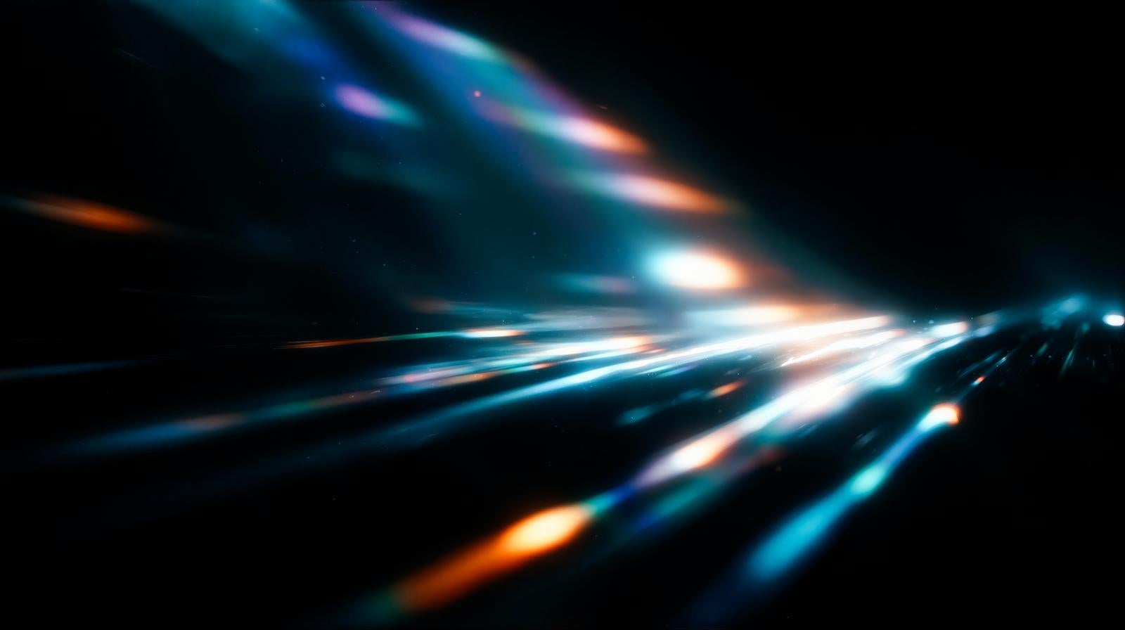 「レンズフレアの光」の写真