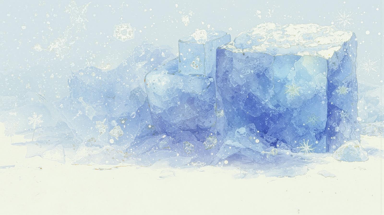「氷のブロック」の写真