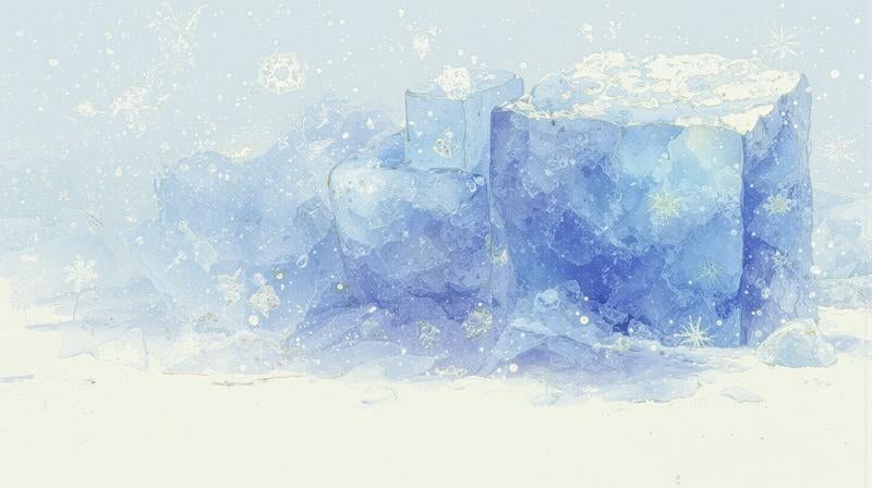 氷のブロックの写真
