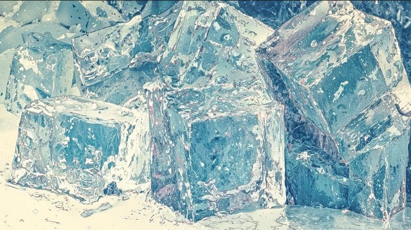 ブロックアイスの写真