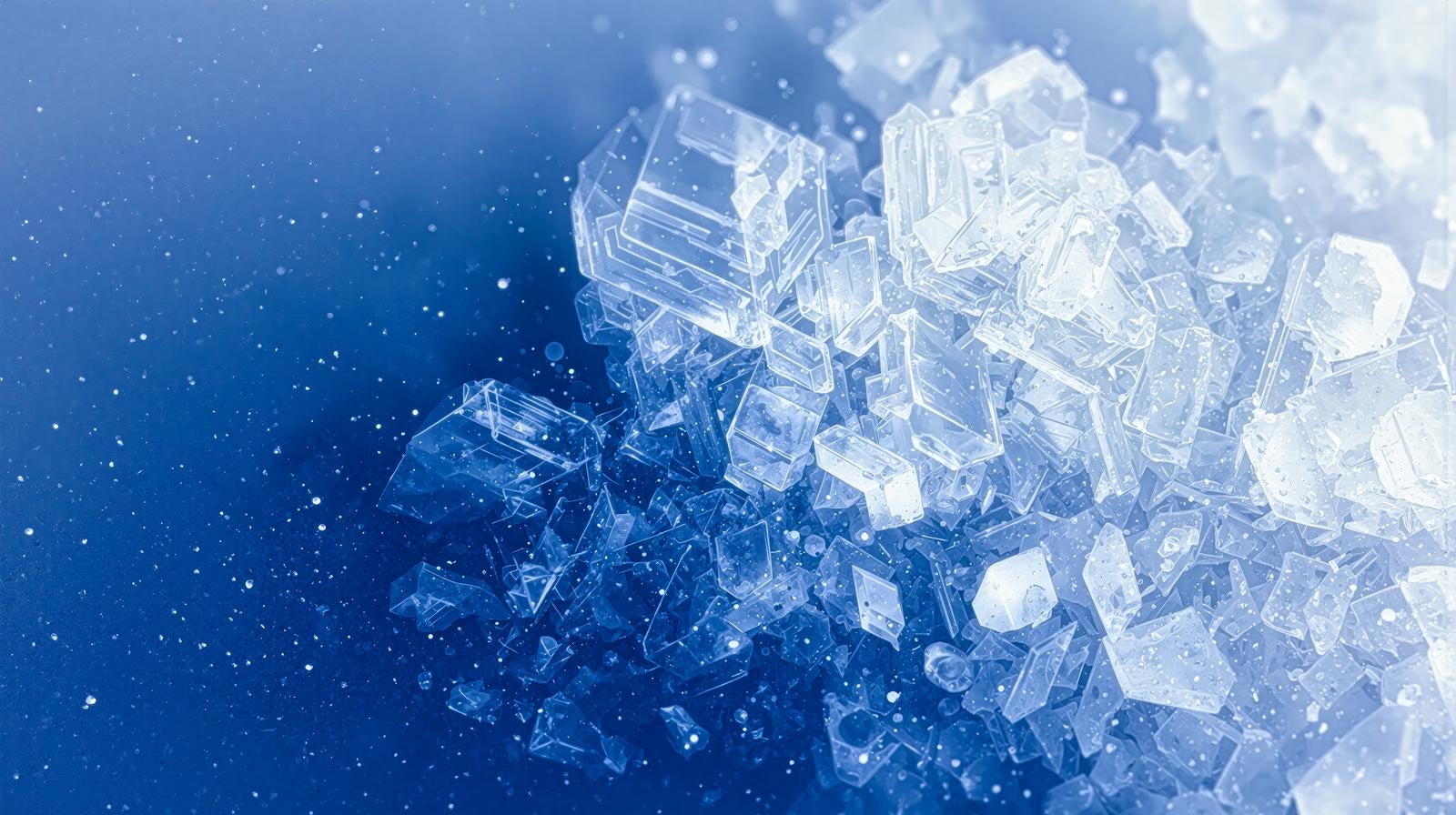 「立方体の氷結晶」の写真