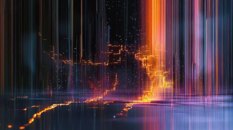 ノイズエフェクトが入った背景の写真