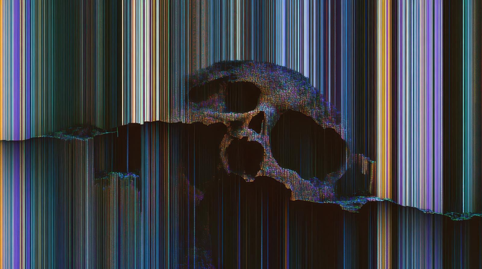 「デジタルノイズと不気味な骸」の写真