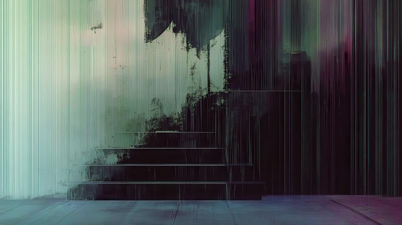 グリッチエフェクトの写真