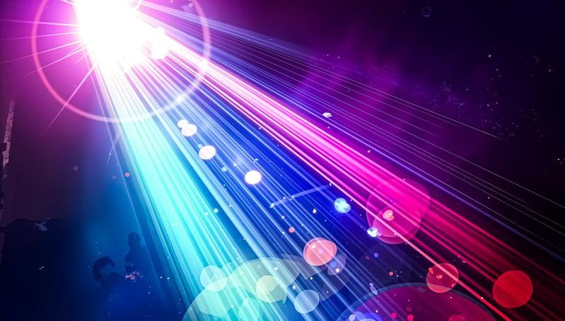 Futuristic Neon Light Design Background in Japan