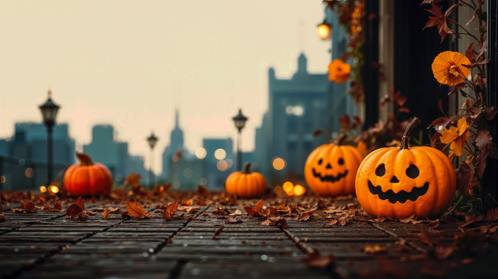 「徘徊するジャックランタン（ハロウィン）」の写真