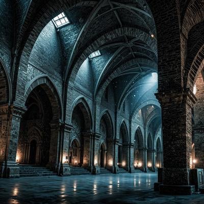 荘厳な空間美と大聖堂内部の写真