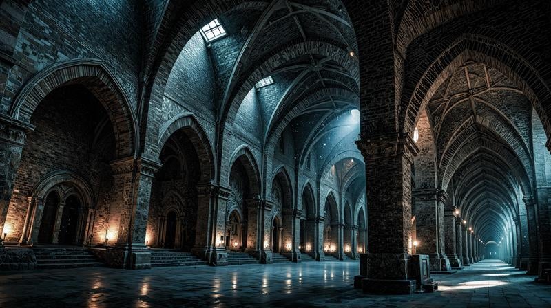 荘厳な空間美と大聖堂内部の写真