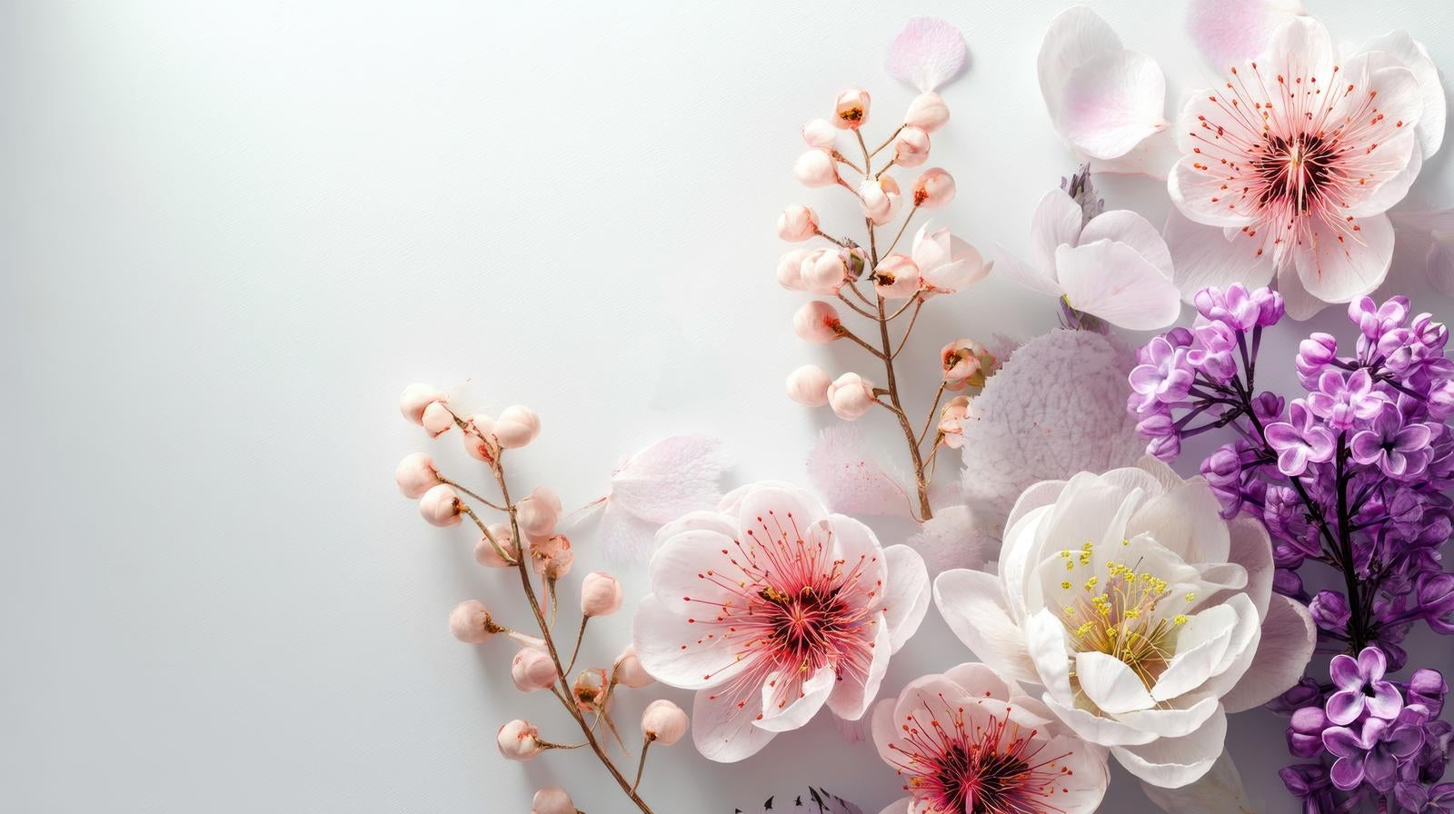 「丸い蕾と花」の写真