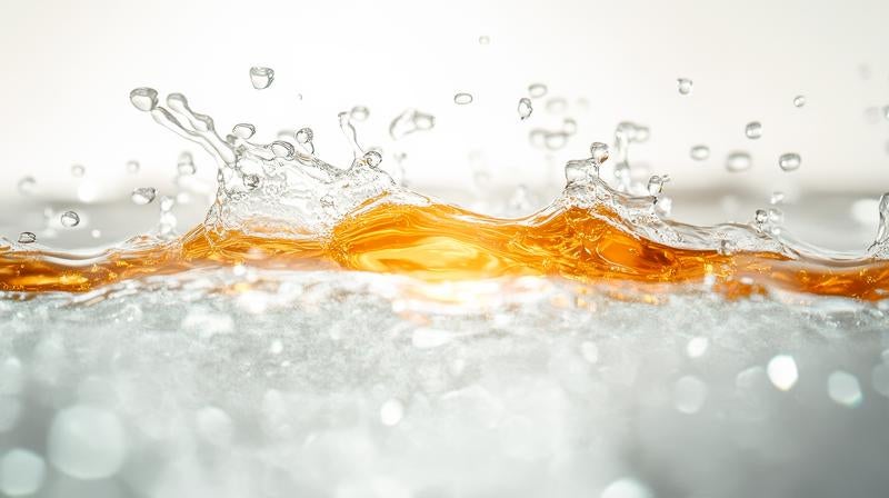 水飛沫が弾ける様子の写真