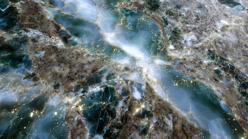 幻想的な鉱石や大理石の断面の写真