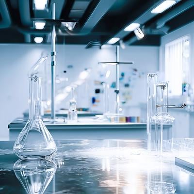 クリーンで洗練された研究環境の写真