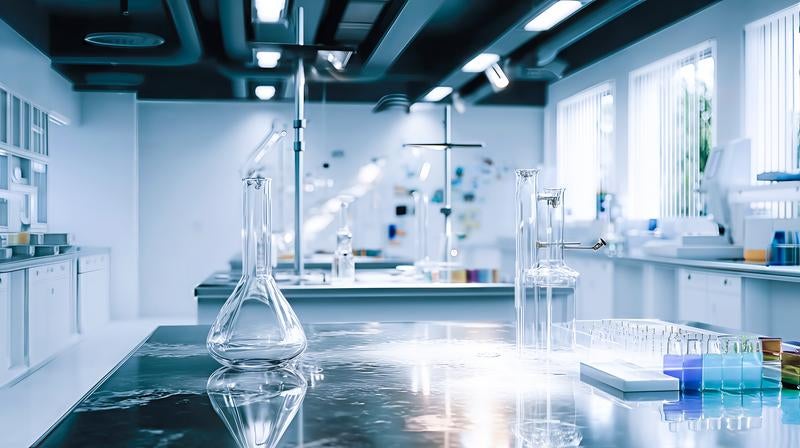 クリーンで洗練された研究環境の写真