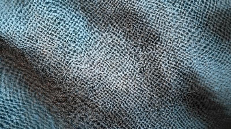 グレー系リネン生地のテクスチャの写真
